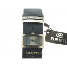 BREIL B-Breil lady quarzo acciaio cinturino pelle blu BW0125 new